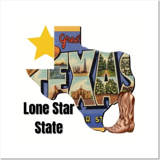 Texas, Lone Star State Posters and Art